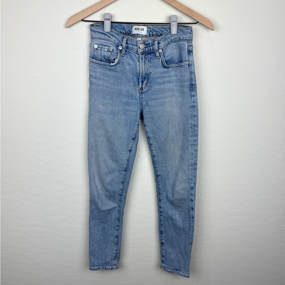 Agolde Toni Mid Rise Straight in Precipice Jeans